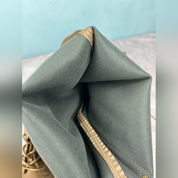 Shoedazzle‎ Balan lug boots olive green size 9.5E - Picture 11 of 14